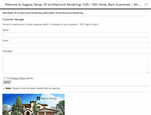 Tablet Screenshot of magpiesdesign3d.com